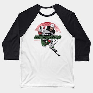 Mats Zuccarello Minnesota Skyline Baseball T-Shirt